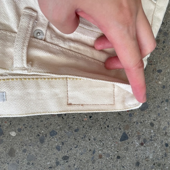 HATSKI Loose Tapered Selvedge Denim - Ecru - Picture 10 of 16